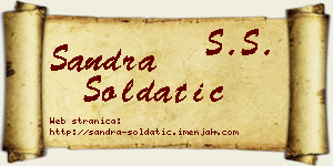 Sandra Soldatić vizit kartica